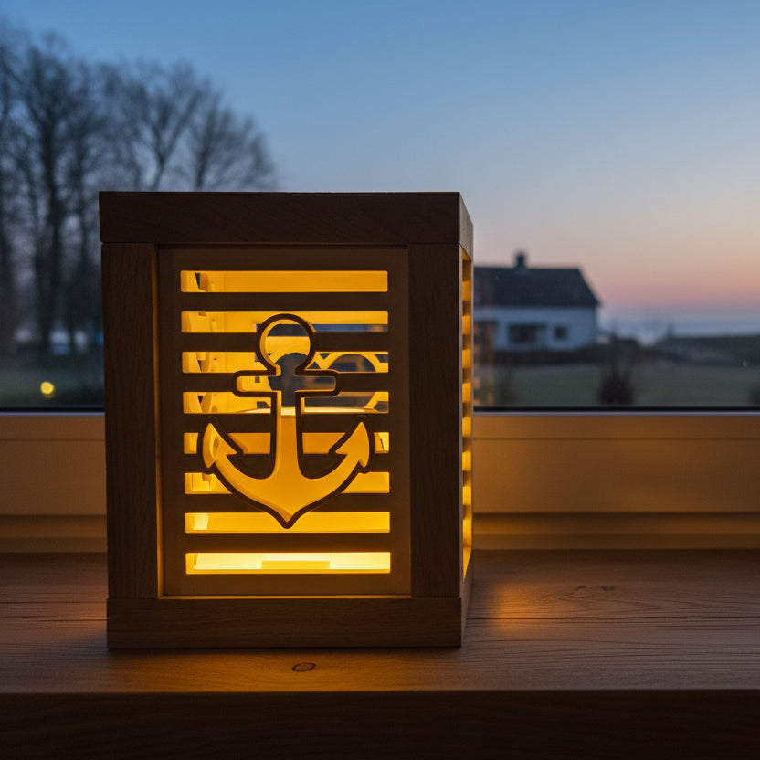 Anker Dekoidee Silikonform Goeßform Laterne Easysticks