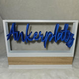 Laser, Plotter, 3D - Ankerplatz im Rahmen