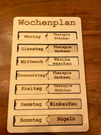Meine Woche Aufgaben Datei zum Lasern Wochenplan Aufgaben Laserdatei nachmachen download zum kaufen