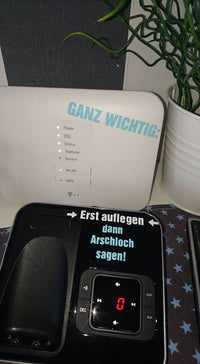 Ganz wichtig: Erst auflegen - dann Arschloch sagen! Plotterdatei Telefon Handy Plotter idee