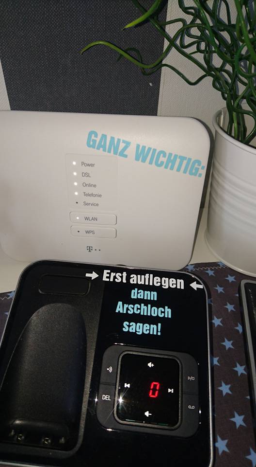 Ganz wichtig: Erst auflegen - dann Arschloch sagen! Plotterdatei Telefon Handy Plotter idee