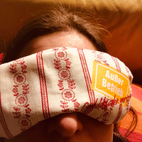 Schlafmaske mit dem Aufdruck "Außer Betrieb - Geduldsfaden gerissen" von easy-sticks, perfekt zum Entspannen und Erholen.
