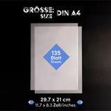 Transparentpapier von easy-sticks: DIN A4 Größe mit 135 Blatt für vielseitige Bastelideen. Ideal für Laternen und individuelle Hochzeitseinladungen.