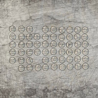 Eine künstlerische Darstellung von Baby Meilensteinen, erhältlich als digitale Laser- und Plotterdatei von easy-sticks, auf einer strukturierten Oberfläche mit kreativen Meilensteinen in elegantem Design.