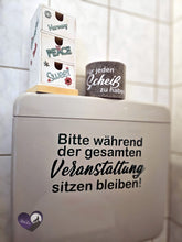 Lade das Bild in den Galerie-Viewer, Bad und WC Laserdatei Laser Plotter Sprüche xtool Schild Schilder Toilette Gäste WC Im Sitzen Pinkeln Restaurant
