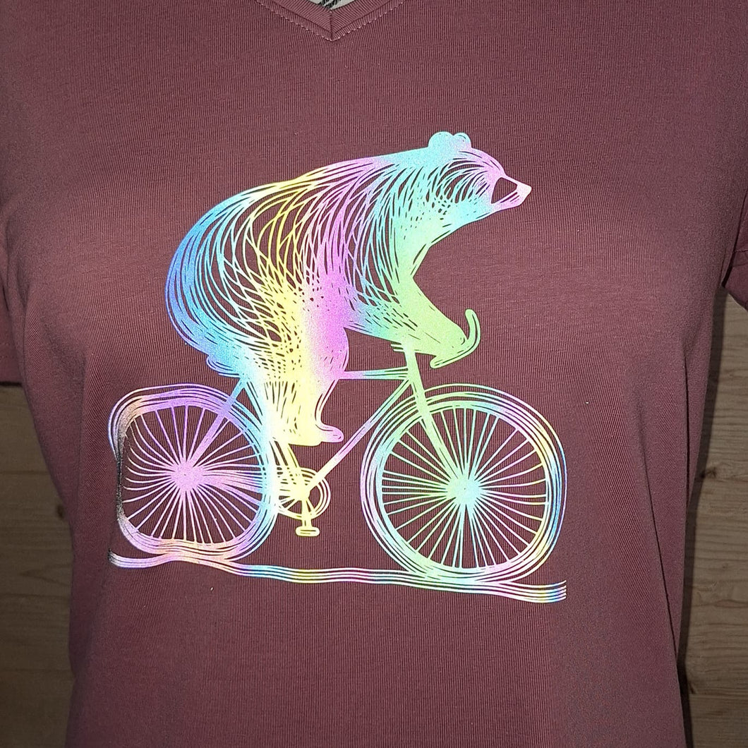 Bär  auf Fahrrad Plotterdatei zum Downloaden