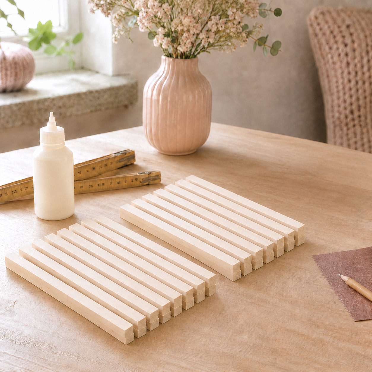 Easy-Sticks Hainbuche Bastelholz – 35 cm – 30 Stück
