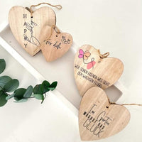 Easy-Sticks Familie Wunsch Erfüller Schön, dass du da bist, Sticker Rub Ons Rub On Klötzchen Bastelholz Aufkleber Beschriftung