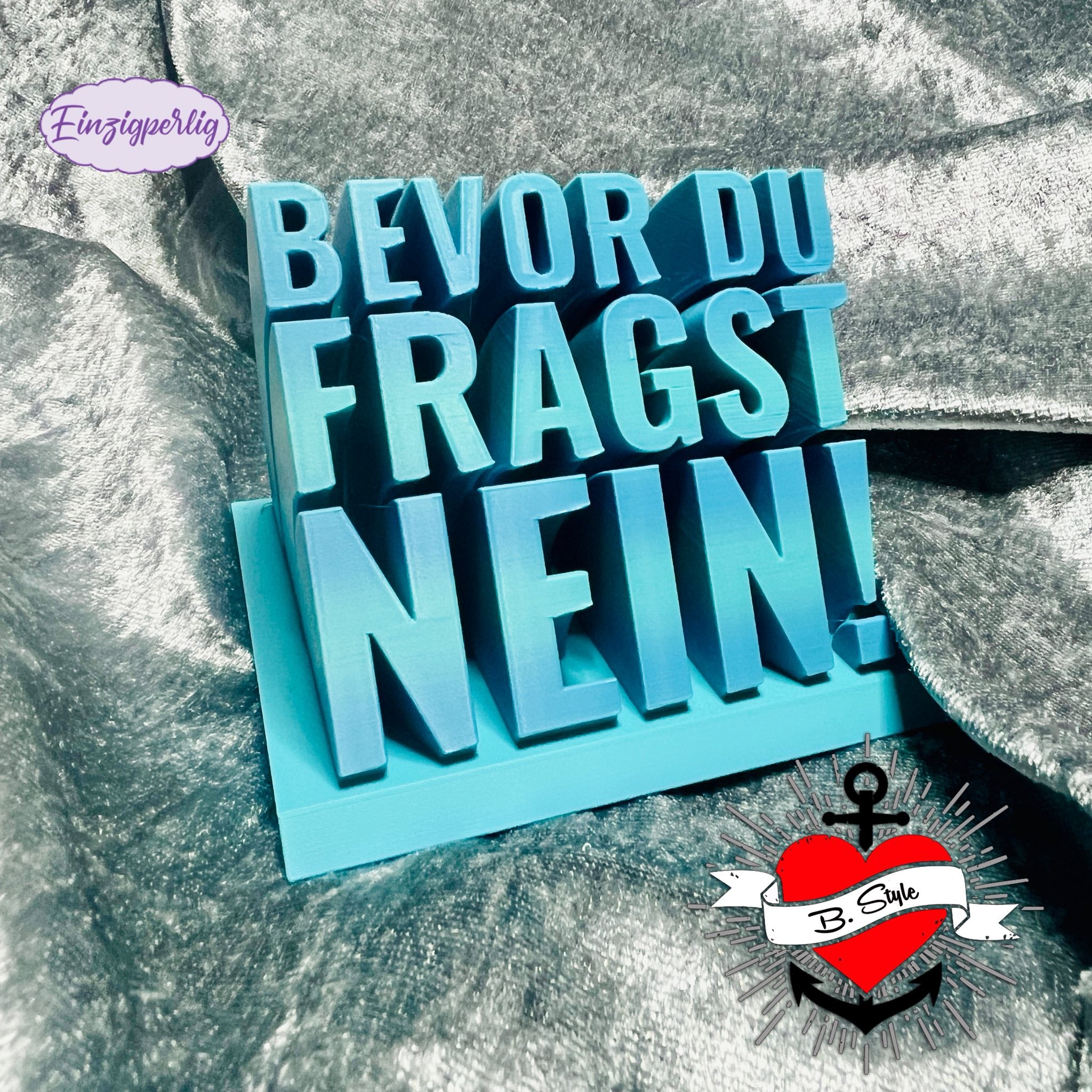 3D-Druckdatei Bevor du fragst NEIN – STL Download | Lustige Büro-Deko