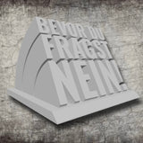 3D-Druckdatei Bevor du fragst NEIN – STL Download | Lustige Büro-Deko