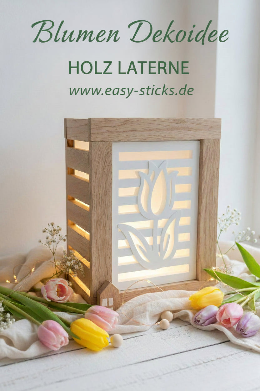 Silikonform Tulpe für Laternen – Seitenteil Gießform