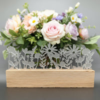 Blumen Dekoration Aus Satiniertem Acryl Für Easy-Sticks Kartenhalter – Stilvolle Eleganz Für Jede Wohnung