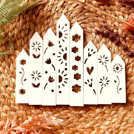 8 Easy-Sticks mit Blumen für Windlichter - Kreative Silikon Gießformen Für Individuelle Lichthäuser