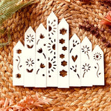 8 Easy-Sticks mit Blumen für Windlichter - Kreative Silikon Gießformen Für Individuelle Lichthäuser