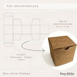 Adventskalender PDF + Box zum Basteln mit Easy-Sticks