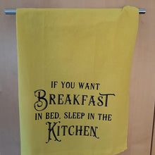 Lade das Bild in den Galerie-Viewer, If yo want breakfast in bed, sleep in the kitchen bestyle plotteridee plotterdatei frühstück
