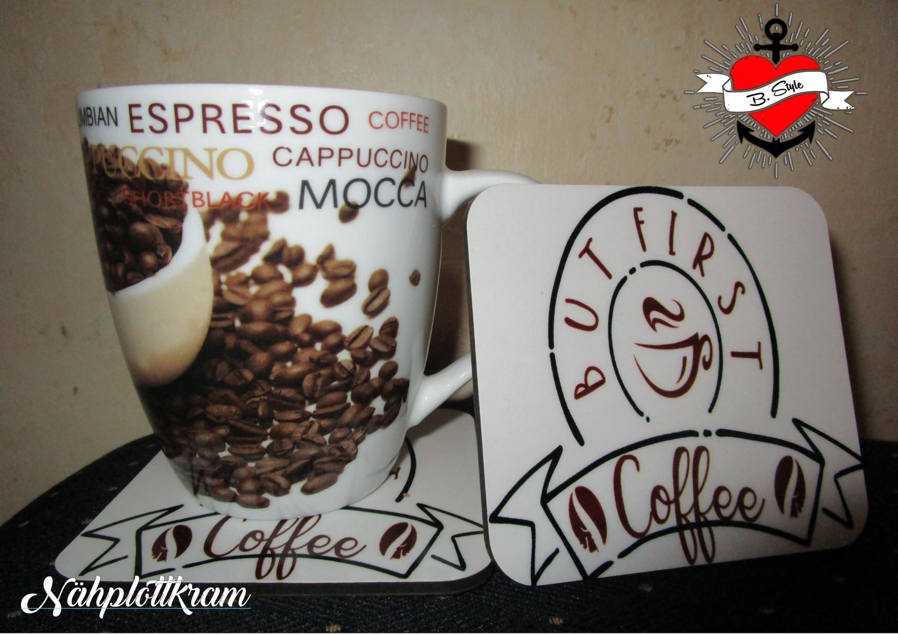 But first Coffee Plotterdatei download Kaffeebohnen tasse kaffee bstyle plotter idee zum geburtstag kaffejunki