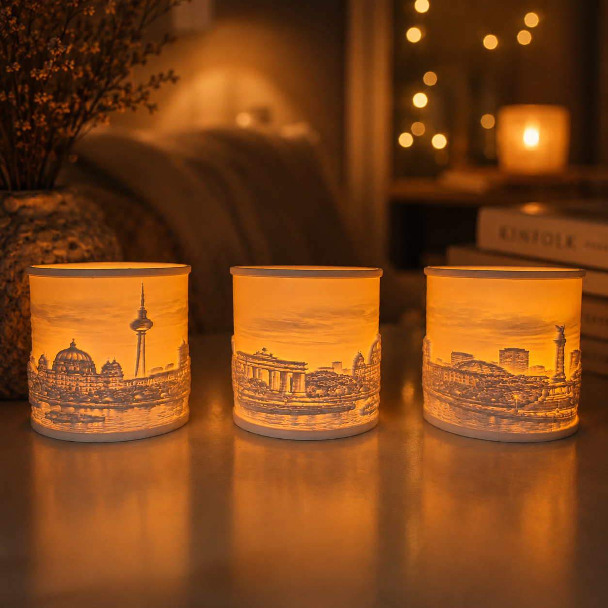 Berlin Skyline Laterne Lithografie – 3D-Druckdatei (3MF + STL)