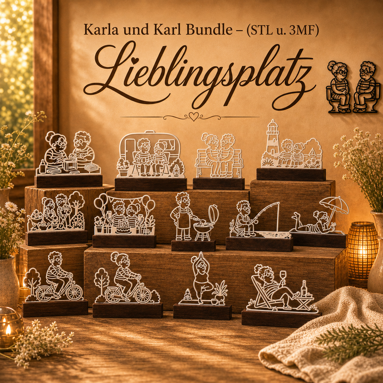 Karla und Karl Bundle – 3D Druckdatei (STL u. 3MF)