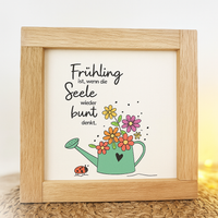 Frühling ist, wenn die Seele wieder bunt denkt. PDF zum Downloaden für Laternen und Lichtboxen aus Easy-Sticks