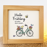 Hallo Frühling ich wäre dann soweit... PDF zum Downloaden für Laternen und Lichtboxen aus Easy-Sticks