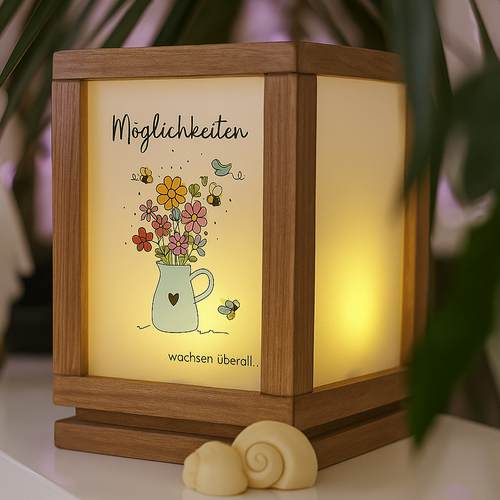 Möglichkeiten wachsen überall... PDF zum Downloaden für Laternen und Lichtboxen aus Easy-Sticks
