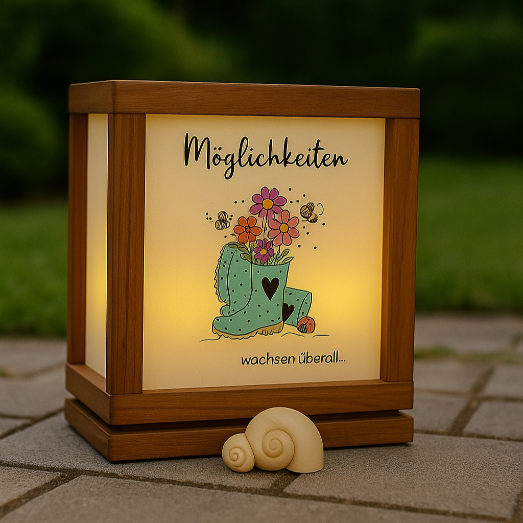 Garten Laterne basteln kluge Sprüche und schöne Gedanken Laterne Deko im Frühling und Sommer