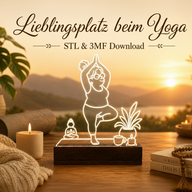 Karla macht Yoga – 3D Druckdatei (STL u. 3MF)