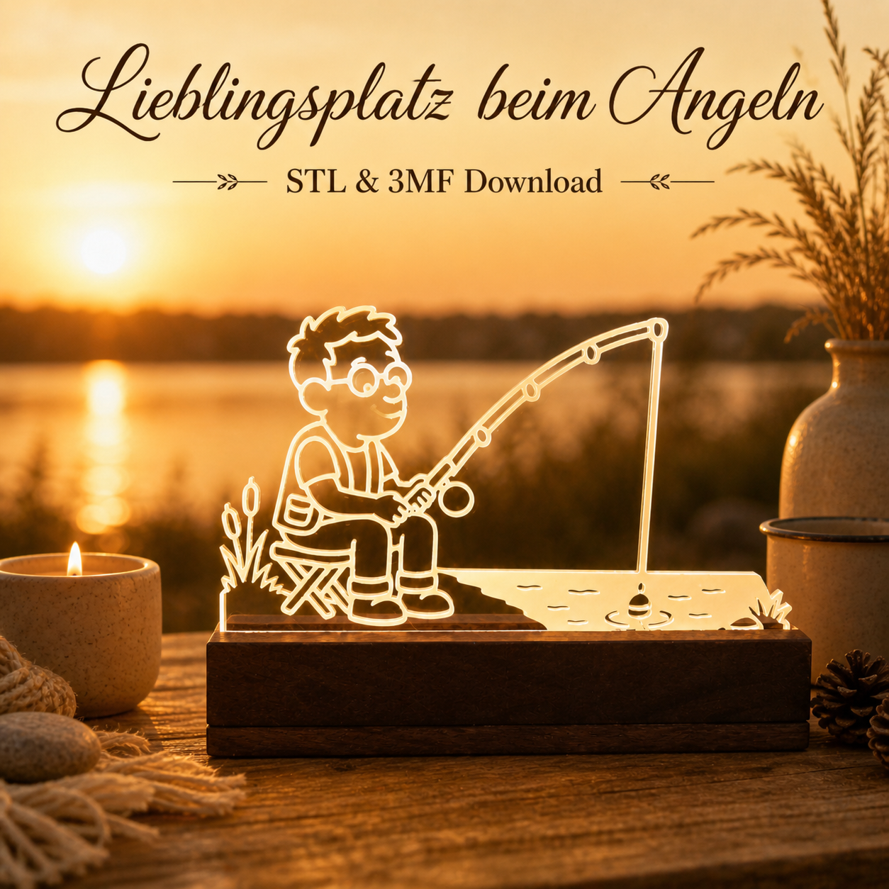 Karl angelt – 3D Druckdatei (STL u. 3MF)