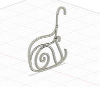 3D Modell zum Drucken, Druckdatei von easy-sticks, geeignet für die Seitenteile einer Schaukelbank, ideal für den 3D Drucker.