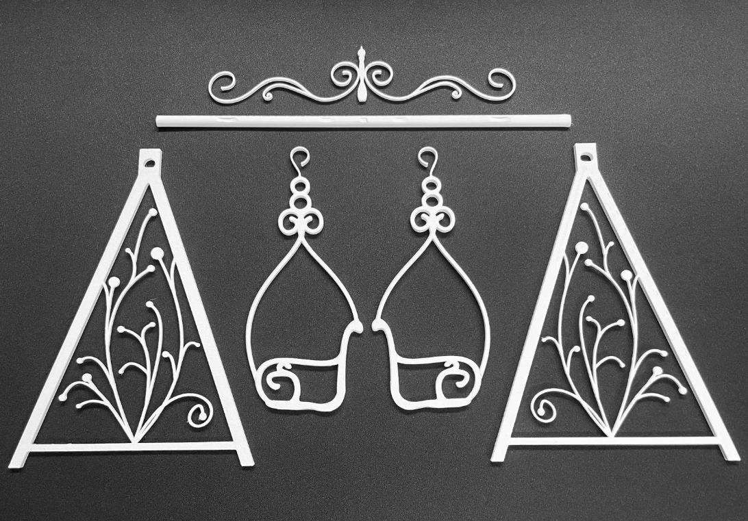 Vintage Gardenswing 10 - 3D Druck Datei Für Elegante Bänke, Einfaches Drucken & Basteln