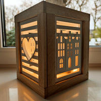 DIY Easysticks Laterne Herz Grachtenhäuser basteln Silikonform