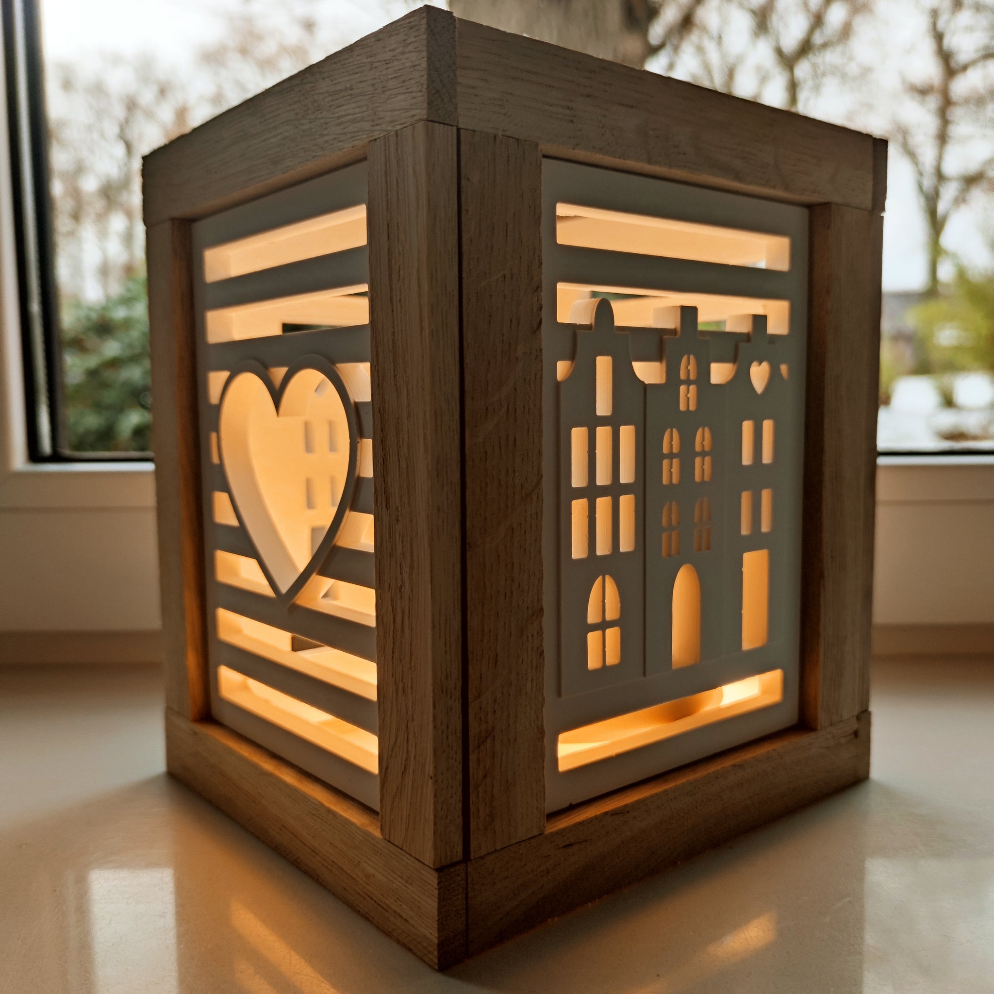 DIY Easysticks Laterne Herz Grachtenhäuser basteln Silikonform