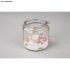 Verschönerter Glasbehälter, dekoriert mit Mosaiksteinen, gefertigt mit Mosaik-Kleber von Easy-Sticks, 80 ml.