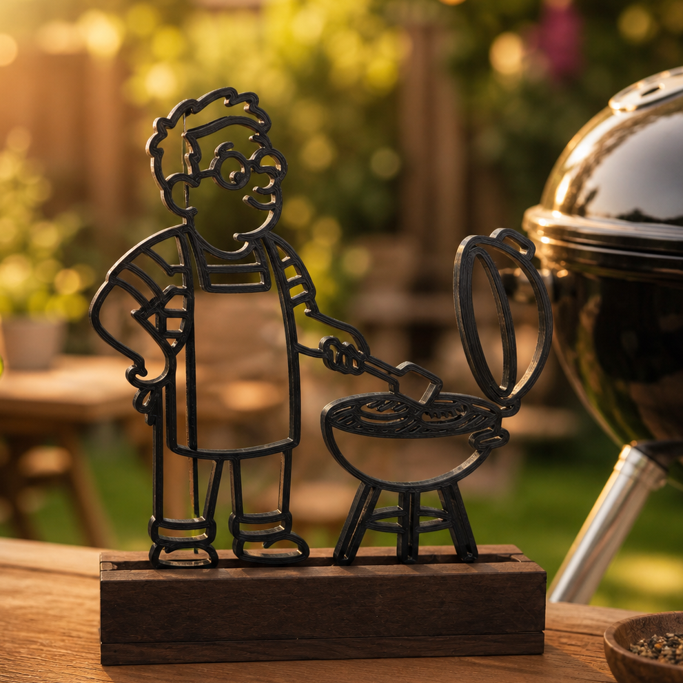 Karl grillt – 3D Druckdatei (STL u. 3MF)