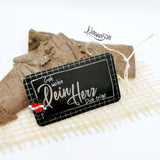 Elegantes Holzschild mit dem Aufdruck "Geh wohin Dein Herz dich trägt" von easy-sticks, ideal für dekorative Ideen.