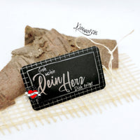 Elegantes Holzschild mit dem Aufdruck "Geh wohin Dein Herz dich trägt" von easy-sticks, ideal für dekorative Ideen.