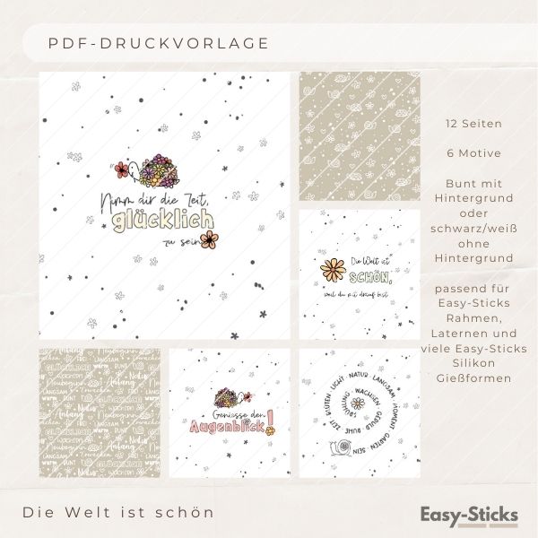 Laterne/ Lichtbox/ Schnecke Silikonform PDF