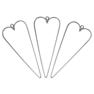 Draht Herz 12x5cm, SB-Btl 3Stück