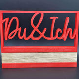 3D/ Plotter- / Laserdatei - Du & Ich im Rahmen 
