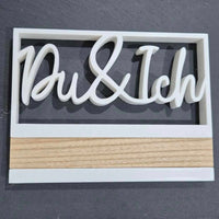 3D/ Plotter- / Laserdatei - Du & Ich im Rahmen 