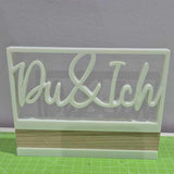 3D/ Plotter- / Laserdatei - Du & Ich im Rahmen 