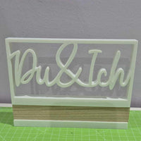 3D/ Plotter- / Laserdatei - Du & Ich im Rahmen 