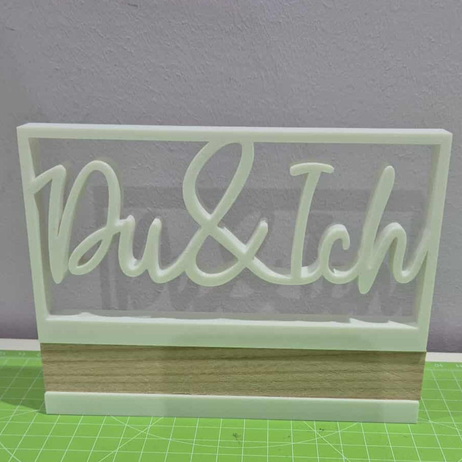 3D/ Plotter- / Laserdatei - Du & Ich im Rahmen 