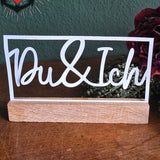 3D/ Plotter- / Laserdatei - Du & Ich im Rahmen geplottet
