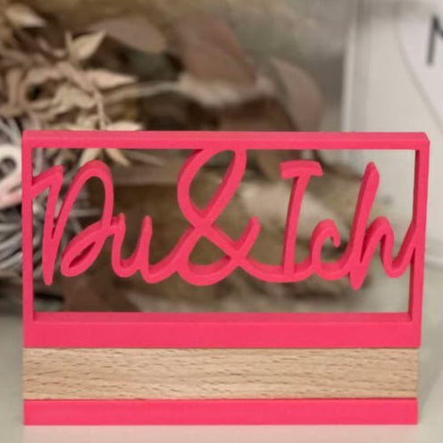 3D/ Plotter- / Laserdatei - Du & Ich im Rahmen 