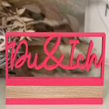 3D/ Plotter- / Laserdatei - Du & Ich im Rahmen 