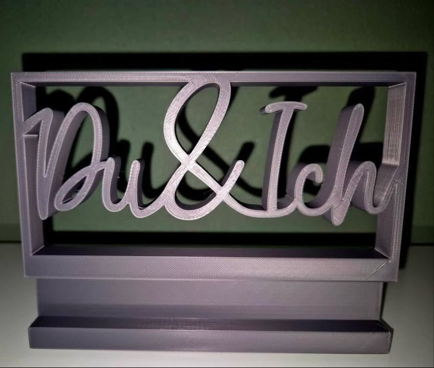 3D/ Plotter- / Laserdatei - Du &amp; Ich im Rahmen 