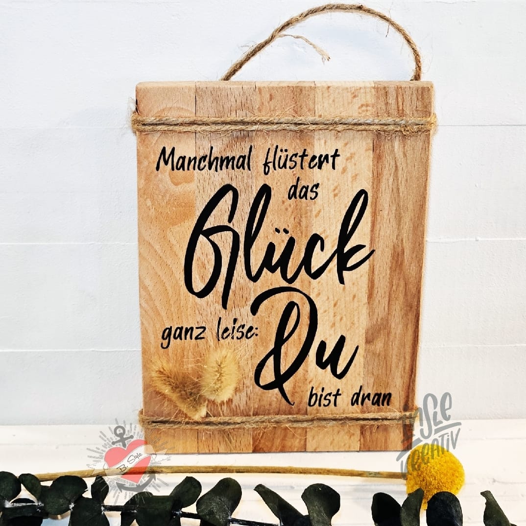 Manchmal flüstert das Glück ganz leise: Du bist dran