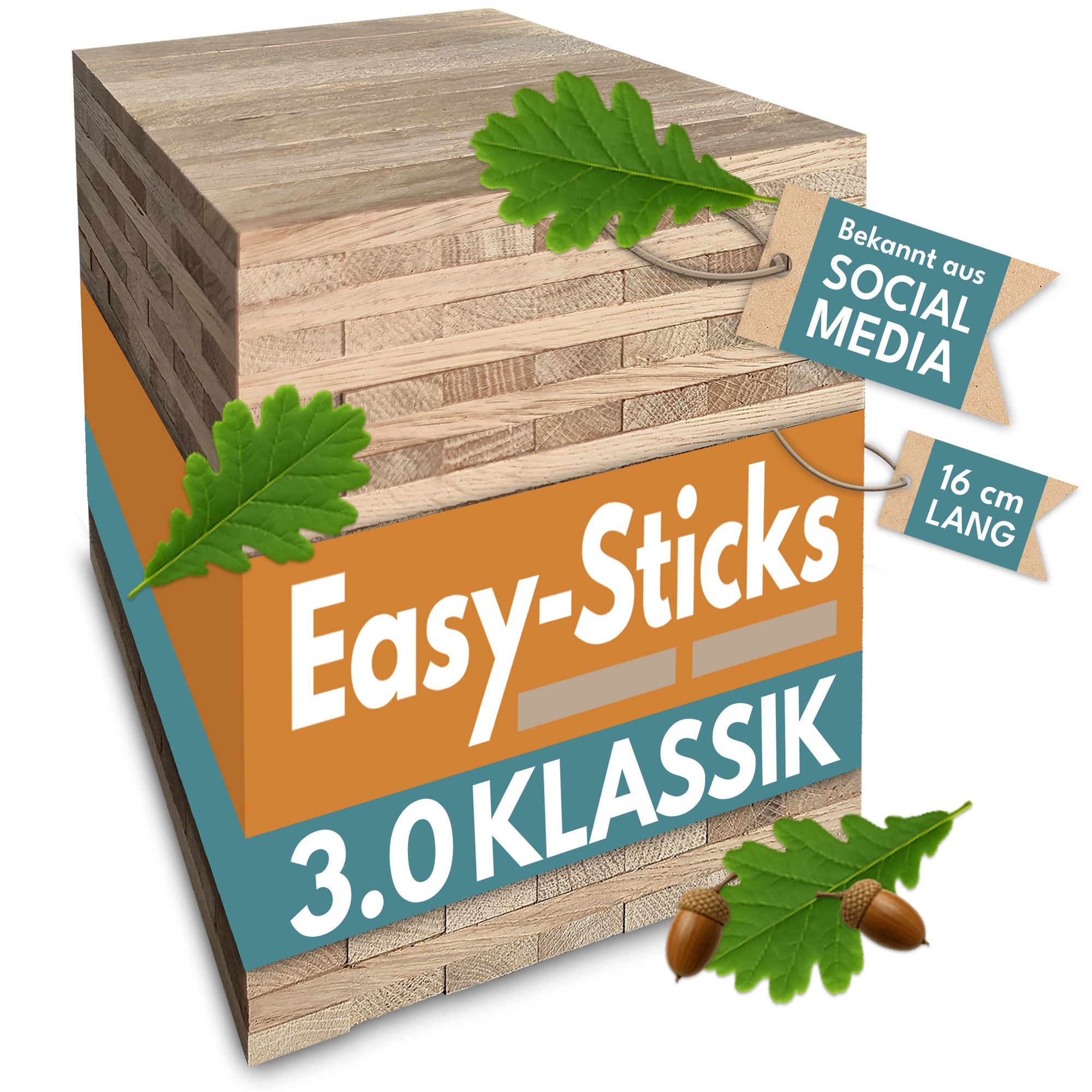 Easy-Sticks 3.0 Klassik - 16 cm Länge zum Basteln für dein DIY